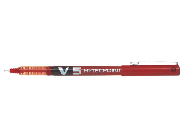 Pilot Hi-Tecpoint V5 Penna Roller a inchiostro Liquido - Punta Fine - Confezione 12 